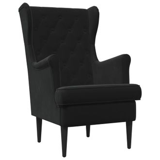 vidaXL Sill&oacute;n Negro Terciopelo Vidaxl