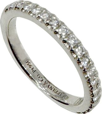 Tiffany & Co. Silver Platinum 950 Band Ring (Pre-Owned)