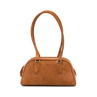 A.P.C. A.p.c., Tassen, Dames, Bruin, ONE Size, Katoen, Sac Paloma Schoudertas