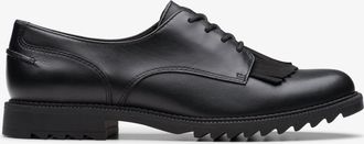 Clarks Griffin Mabel2 Zwarte Leren Schoenen