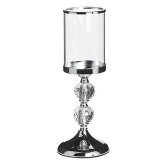 Beliani Beliani - Portavelas De Cristal Soporte De Cristal Transparente 37 Cm Cotui