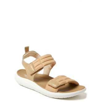 Dearfoams Thea Quarter Strap Sandal in Khaki at Nordstrom, Size 10
