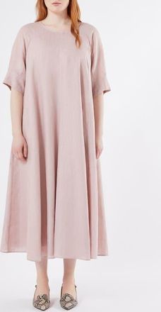 Marina Rinaldi Kiens Linen Shift Dress in Antique Rose at Nordstrom, Size 18W