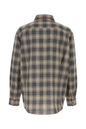 Marni Plaid-Trimmed Shirt - Brown