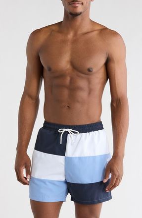 BOSS Court Swim Trunks in Dark Blue at Nordstrom Rack, Size Xx-Large