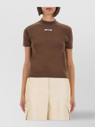 Jacquemus crew neck box cut short sleeve top