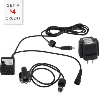 Sunnydaze Fountain Pump With 6 White Led Lights 12-Volt Electric With $4 Credit