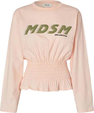 Modstr&ouml;m Barimd LS t-shirt - Dames - Tops - Roze - Maat: L