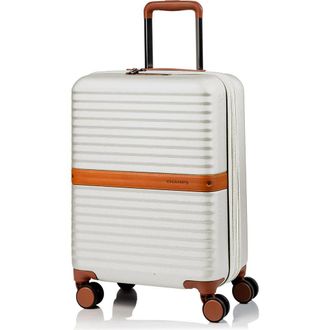 Champs Luggage Vintage II 20-Inch Hardside Spinner Carry-On in Ivory at Nordstrom Rack