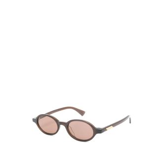 Bottega Veneta Sunglasses, unisex, Brown, Size: 47 MM Oval Sunglasses