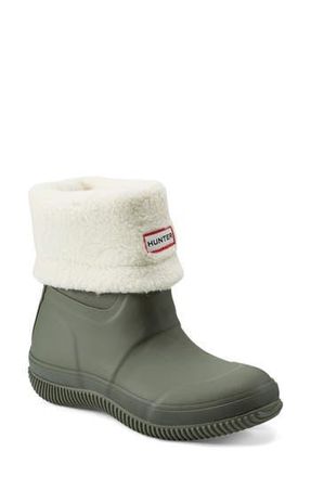 Hunter Thunor Indoor/Outdoor Insulated Roll Top Waterproof Snow Boot in Galloway Green at Nordstrom Rack, Size 8