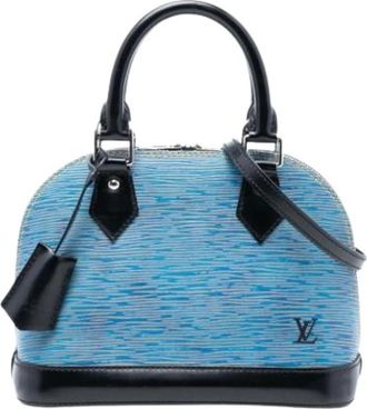 Louis Vuitton Pre-owned Handbags, female, Blue, Size: ONE SIZE Pre-owned Alma