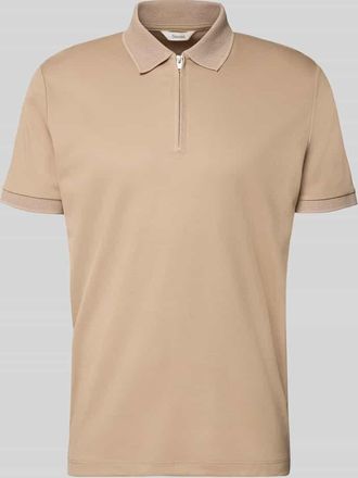 Selected Regular Fit Poloshirt aus Bio-Baumwoll-Mix Modell FAVE in Sand, Gr&ouml;&szlig;e XXL
