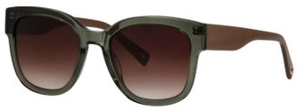 Brendel eyewear Sonnenbrille BRENDEL EYEWEAR Modell 906203, Damen, braun, gr&uuml;n, leicht gl&auml;nzend, Sonnenbrillen Sonnenbrille, Form Karree/Eckig, Logoschriftzug auf B&uuml;g