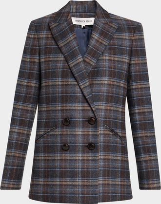 Veronica Beard Oria Plaid Dickey Jacket