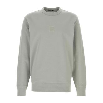 C.P. Company Sweatshirts, male, Gray, Size: S Stretch Cotton Sweatshirt