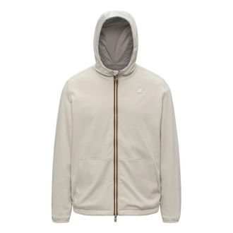 K-Way Jake Double Interlock Jacket - Heren - Zomerjassen - Beige - XL - Katoen - Jassen