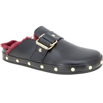 BCBGeneration Haisley Clog in Black Faux Fur at Nordstrom Rack, Size 6.5