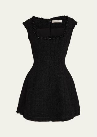 LoveShackFancy Latasha Tweed Mini Dress