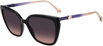 Carolina Herrera 0385/S Zonnebril - Dames - Zonnebrillen - Zwart - 56 MM - Accessoires