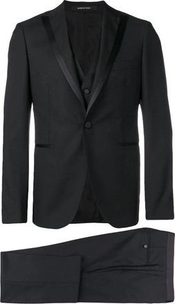 Tagliatore Driedelig pak - Heren - Business pakken - Zwart - L - Wol - Kostuums