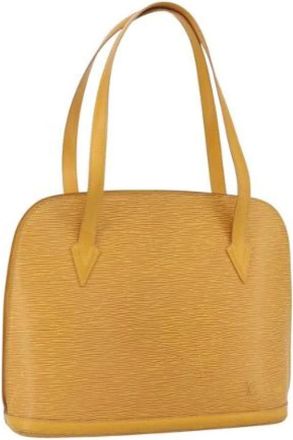 Louis Vuitton Pre-owned Shoulder Bags, female, Yellow, Size: ONE SIZE Pre-owned Vintage Shoulder Bag