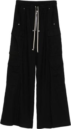 Rick Owens Pantaloni Cargobelas con coulisse - Nero