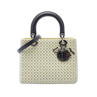 Dior Pre-owned Geborduurde Leren Satchel - Dames - Pre-owned - Geel - Maat: ONE Size Zijde