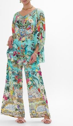 Camilla Raglan Sleeve Blouse With Cuff Gardens Of Queluz at Nordstrom, Size One Size Au