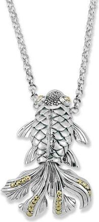 Samuel B. Koi Fish Pendant Necklace in Silver And Gold at Nordstrom Rack