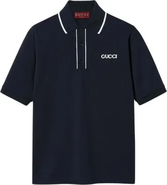 Gucci Contrasting-trim Polo Shirt
