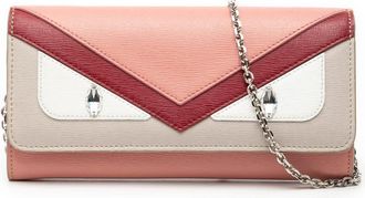 Fendi Pre-owned Fendi Leather Monster Wallet With Chain Ladies 8M0365 5PR 169 7032
