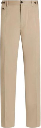 Dolce & Gabbana Pantaloni eleganti in twill di cotone con pinces - - Trousers - Uomo - Grigio - M