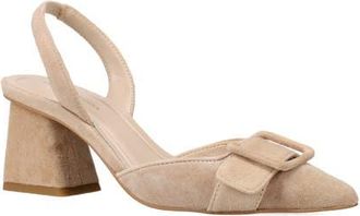 Pelle Moda Imia Slingback Pointed Toe Pump in Latte at Nordstrom, Size 9.5