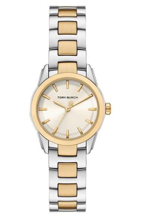 TORY BURCH ジャンク　ゴールド ホワイト 時計 Amazon.com: Tory Burch Miller Womens Two-Tone Dress Watch