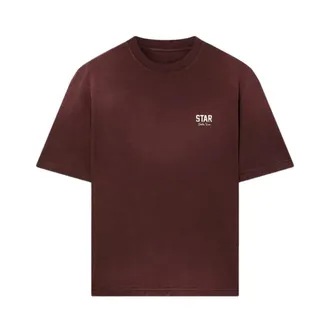Golden Goose Star T-shirt - male - Golden Goose - T-Shirts - Brown - XL - Tops