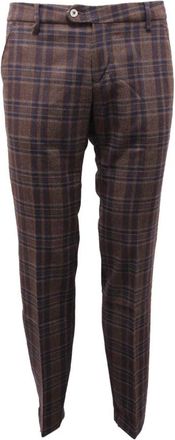 Michael Coal Wollen Broek - Heren - Slim Fit Broeken - Bruin - W35 - Wol - Broeken