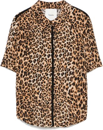 Nanushka Blusa Clare - Marrone