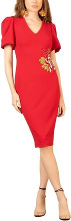 Hale Bob Hale Bob Short Sleeve V-Neck Dress