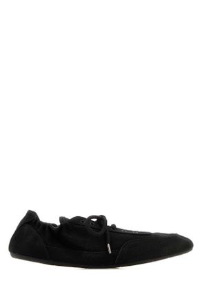 Prada Black Canvas Collapse Sneakers