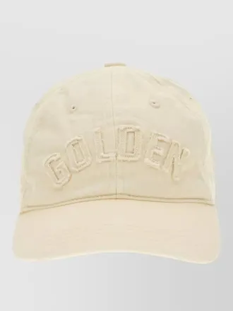 Golden Goose denim baseball cap curved brim design