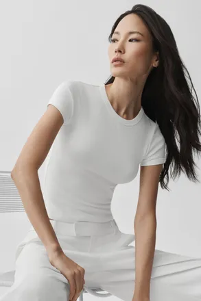 Alo | Timeless T-Shirt in White, Size: Medium