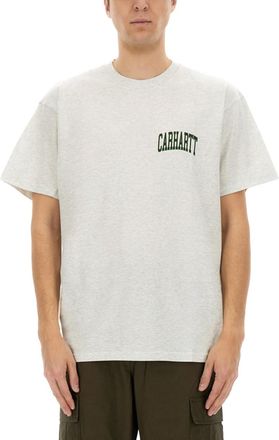 Carhartt Work in Progress Light Grey Logo T-Shirt