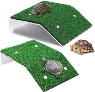 OEM Piattaforma Galleggiante A Forma Di Isola Per Tartarughe - Habitat Galleggiante Con Ventose - Decorazione E Ornamento Per Acquario, Terrario E Terrazz