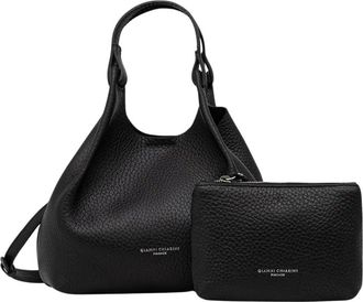 Gianni Chiarini DUA Tote Bag - Dames - Shoppers - Zwart - ONE Size - Leer - Tassen