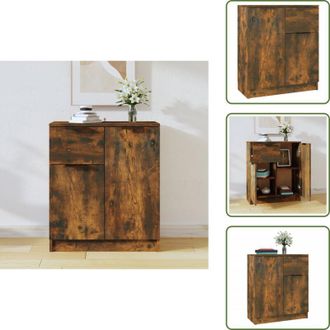 vidaXL The Living Store Credenza Rovere Fumo 60x30x70 cm in Legno tecnico - Credenza moderna