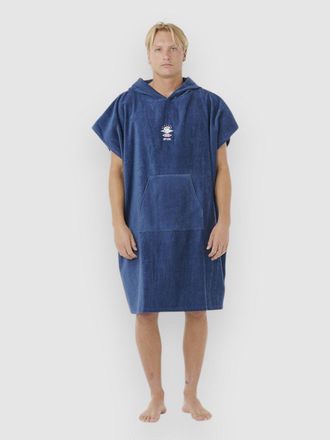 Rip Curl Logo Hooded Surf Poncho blau