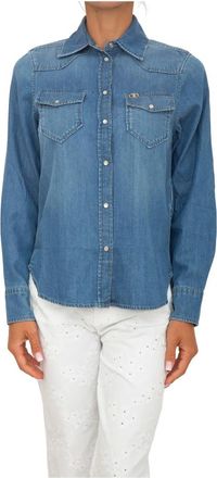 Liu Jo Overhemden, Dames, Blauw, S, Denim, Denim Shirt