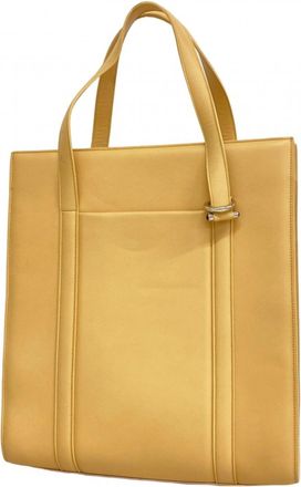 Cartier Beige Leather Tote Bag (Pre-Owned)