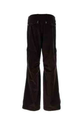 Dolce & Gabbana Mens Corduroy Cargo Pants Brown Cotton